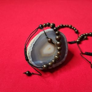 Bronzite Bracelet naturale gemstone 8mm and 6mm.